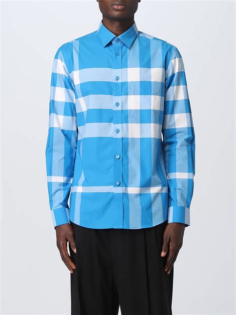 blue burberry shirts